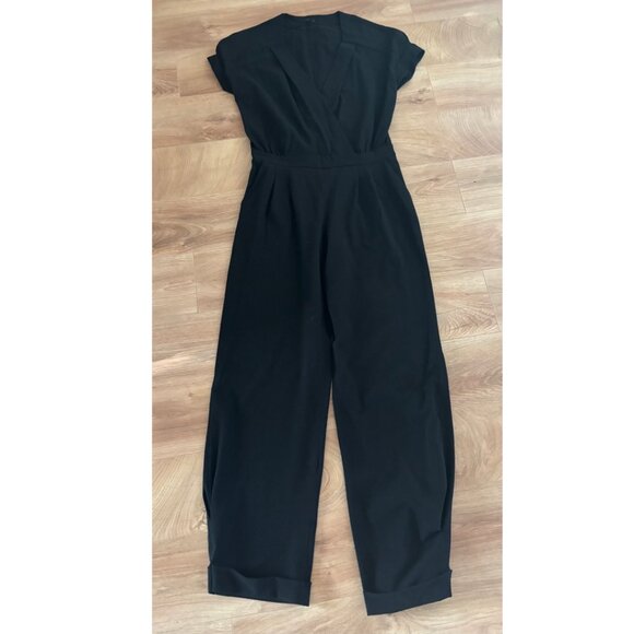 Maje black crossover jumpsuit - size 1 (Small) - Picture 1 of 3